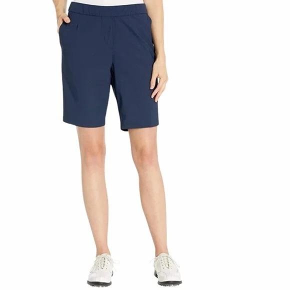 NWT Nike Women's Flex UV Victory Golf Shorts  Navy Blue - Picture 2 of 3